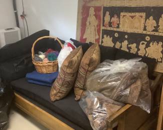 Tribal decorative pillow with sofa covers and extra material