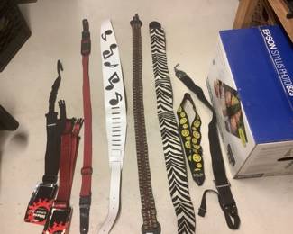 Vintage guitar straps