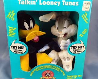 Play By Play Talkin' Looney Tunes Daffy Duck And Bugs Bunny, Toys Converse With Each Other, In Original Box