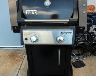 Weber Spirit Propane Grill, Model E-215, With Flip Up Sides, 46" x 48" x 25"