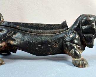 Cast Iron Dachshund Boot Scraper, 14" x 5"