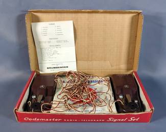 Brumberger Official Codemaster Telegraph Signal Set With Morse Code Record, Number 396, In Original Box