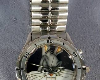 Armitron Bugs Bunny Wrist Watch With Genuine Leather Band And Warner Bros. Studio Store Fossil Bugs Bunny Wrist Watch