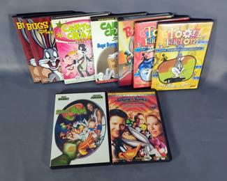 DVDs Including The Looney Looney Bugs Bunny Movie, Space Jam, Looney Tunes Back In Action And More, Total Qty 9