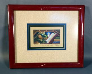 Randal Spangler "Alone In The Attic" Framed And Matted Print, #31/950, 9.75" x 11.75" With Certificate Of Originality
