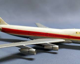 Vintage 1070s Scale 1/290 Aero Mini TWA Boeing 747 Diecast Airplan