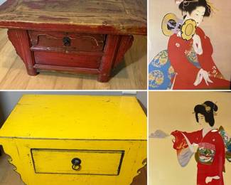 Vintage style Asian accent pieces 