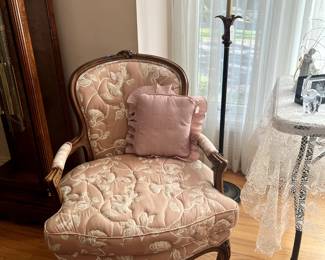 French Chair with Ottoman
