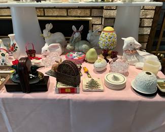 Coasters and Porcelain Rabbits