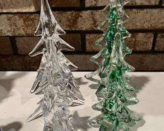 Glass Christmas Trees