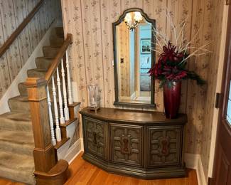 Foyer Cabinet and Mirror