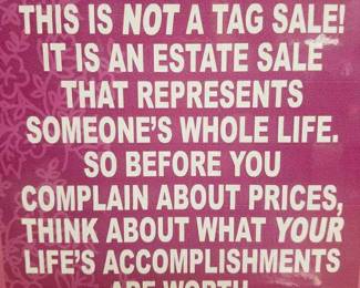 not a garage sale