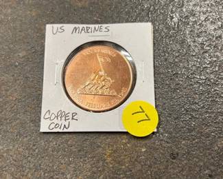U S MARINES COPPER COIN