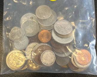 VARIOUS FOREIGN COINS