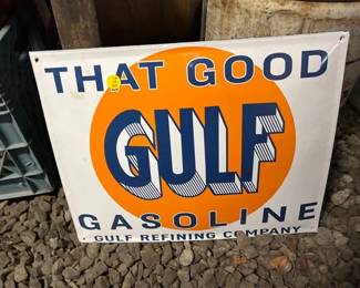 GULF GASOLINE SIGN
