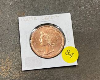 MERCURY DIME COPPER ROUND