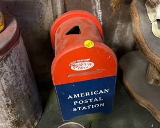 VINTAGE AMERICAN POSTAL STATION BOX TOY