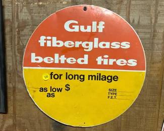 GULF TIRE SIGN