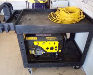 Will have this running TOMORROW (Monday) The generator does NOT include the cart. The hurricane is coming and power WILL be going out for some. Call me Monday if you are interested. $100.00 cash only. 