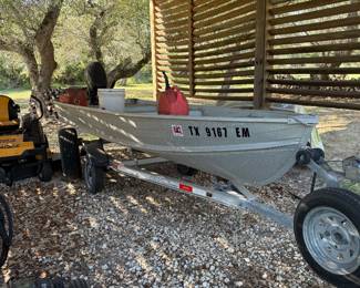 2002 StarCraft aluminum boat with 2021 tohatsu 9,9ho tiller outboard motor with trailer 