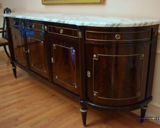 Camard marble top 5-drawer sideboard