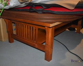 Mission style coffee table