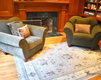 Krause Castro rolled arm oversized chairs