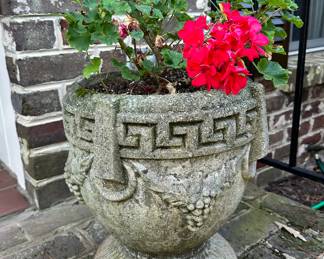 Greek Grape Concrete planter