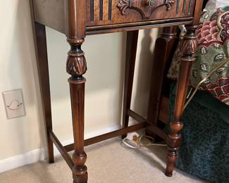 Berkey and Gay walnut side table