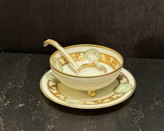 Nippon saucer and spoon