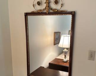 Mahogany Gilt Neoclassical style mirror