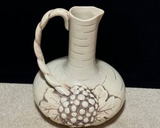 Rum Rill embossed grape pitcher