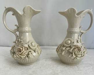 Antique Belleek porcelain Aberdeen Ewer