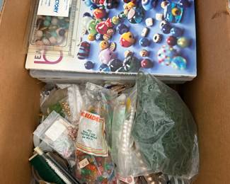 Beads for jewelry making with instruction.