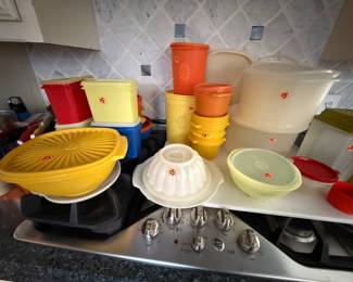 Lots of vintage Tupperware