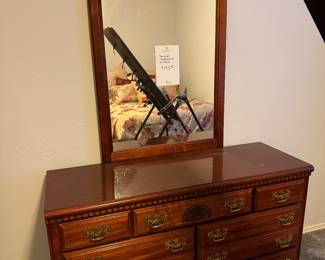 Dresser, queen headboard, night stand