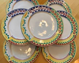 Colorfully Glazed Plates for Festive Dining