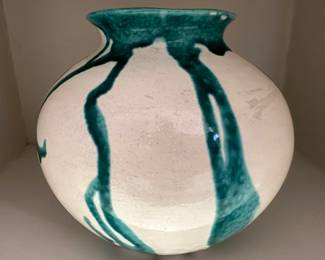 Drip Glazed Ceramic Jar