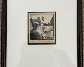 "The Painter" etching by Jonathan Talbot