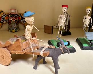 Mexican "Calavera" Laboring Figures 