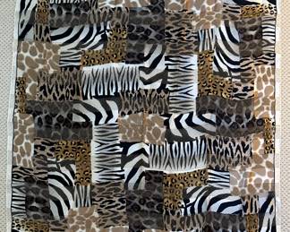 Animal Print Silk Scarf by Adrienne Vittadini 