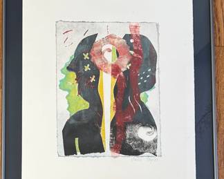Abstract, lithograph by Linda Taylor