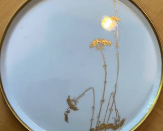 Porcelain Platter, Gold Decoration