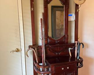 Hall Rack with some really great walking sticks / canes