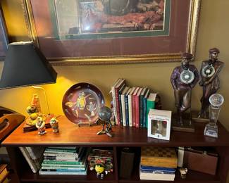 A collection of golf-related things