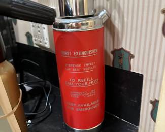 This isn't a fire extinguisher...it's a thirst extinguisher that also plays music