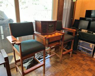 Pool Table Spectator Chair Set 