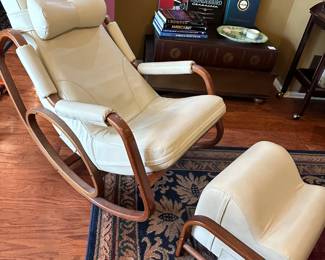 Vintage Bioform rocker and ottoman