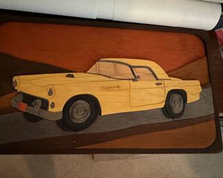 Handmade T-bird wooden puzzle
