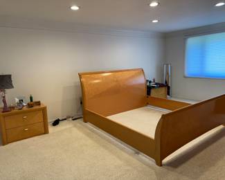 Queen bed with 2 night stands